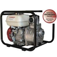 Honda GX200 petrol engine transfer pump electric start with roll frame
