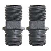 Jabsco Parmax water pump half inch male threaded BSP straight port fittings x 2