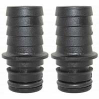 Jabsco water pump Parmax 20mm barbed straight port fittings x2