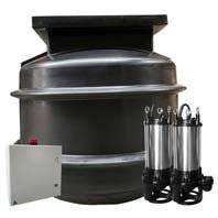 Qubex 5000 litre packed pump station